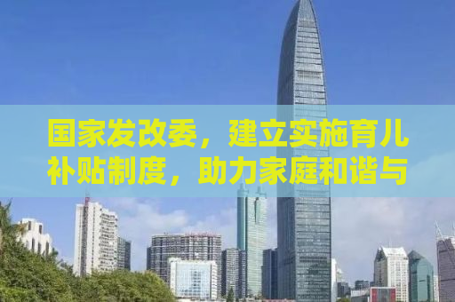 国家发改委，建立实施育儿补贴制度，助力家庭和谐与可持续发展